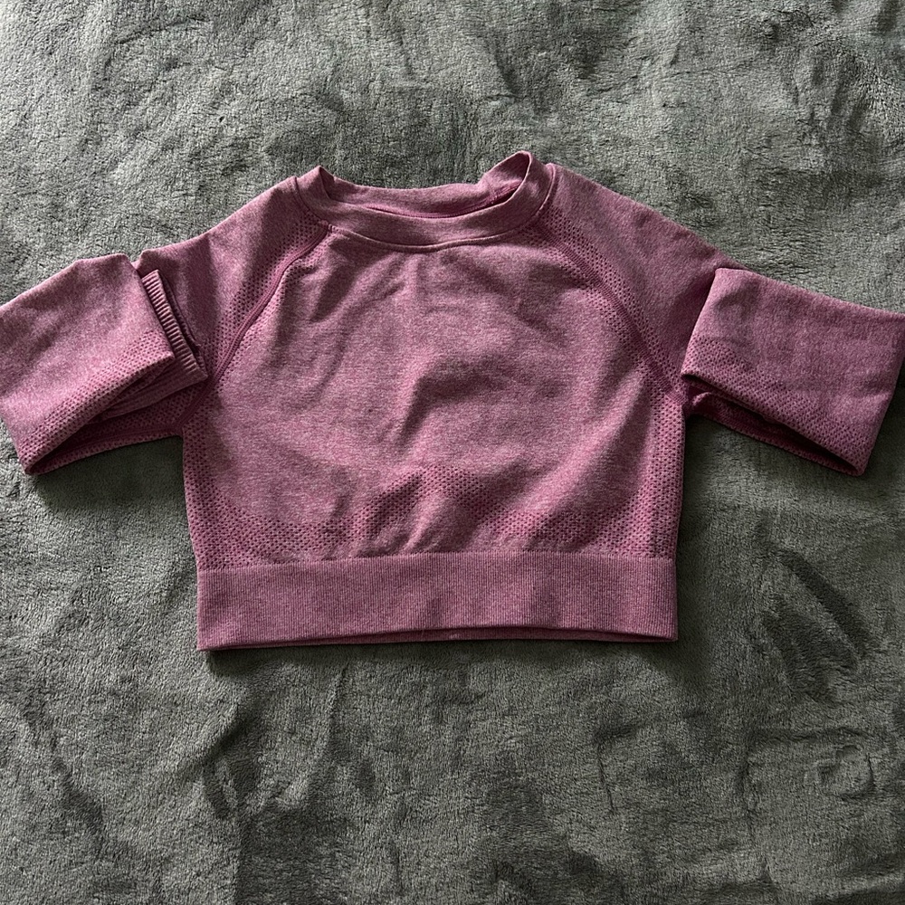 Pink Workout Crop Top